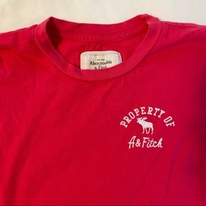 Red Abercrombie and Fitch Tshirt